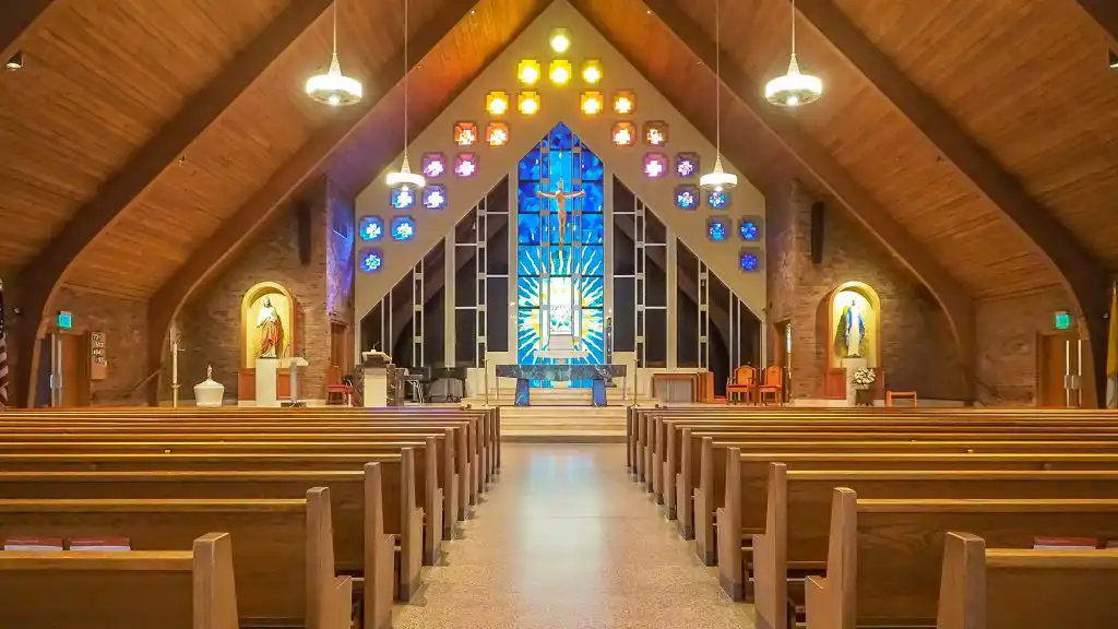 Interior of a modern church sanctuary