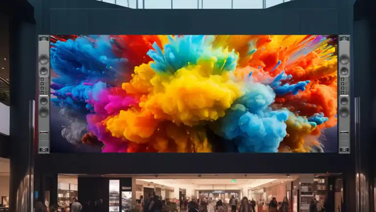 video wall with innovox flex array 2 speakers