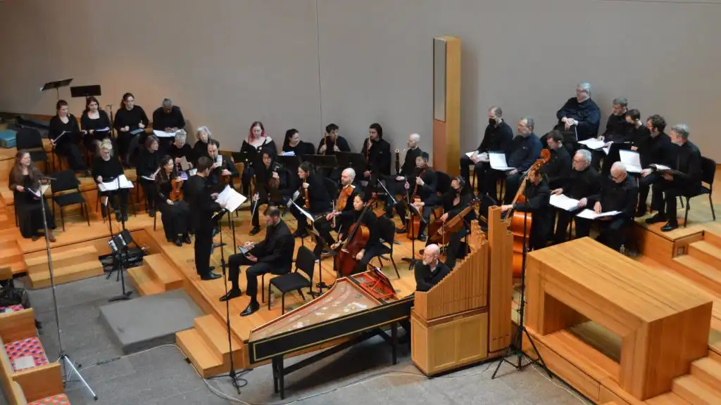St Peters Church New York with orchestra and custom built Innovox loudspeakers