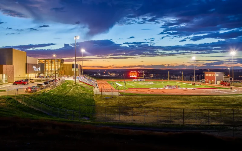 Watford high school football field