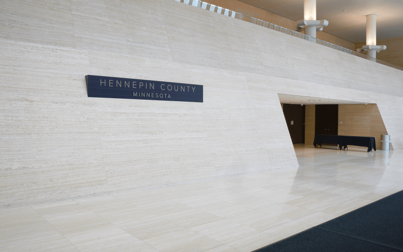 Lobby of Hennepin County meeting space