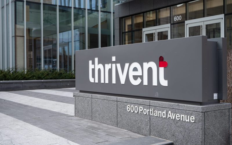 Thrivent headquarters sign